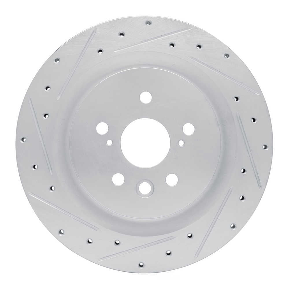 Dynamic Friction Company 631-75065L DFC Brake Rotor - Drilled And Slotted - Silver
