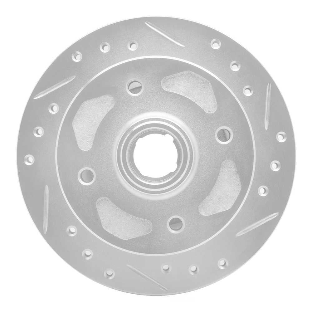 Dynamic Friction Company 631-80001R DFC Brake Rotor - Drilled And Slotted - Silver