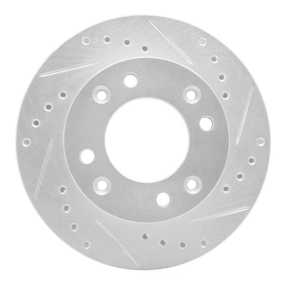 Dynamic Friction Company 631-80012R DFC Brake Rotor - Drilled And Slotted - Silver