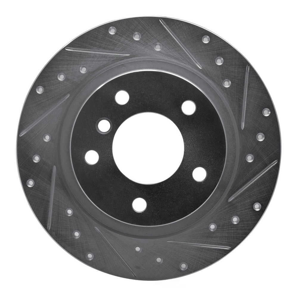 Dynamic Friction Company 631-92034R DFC Brake Rotor - Drilled And Slotted - Silver