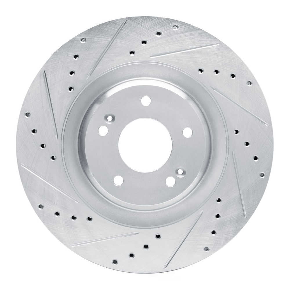 Dynamic Friction Company 631-03061L DFC Brake Rotor - Drilled And Slotted - Silver