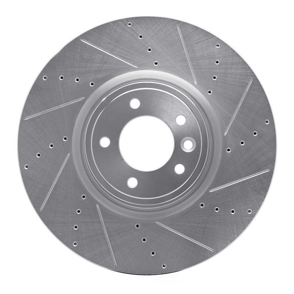 Dynamic Friction Company 631-11029R DFC Brake Rotor - Drilled And Slotted - Silver
