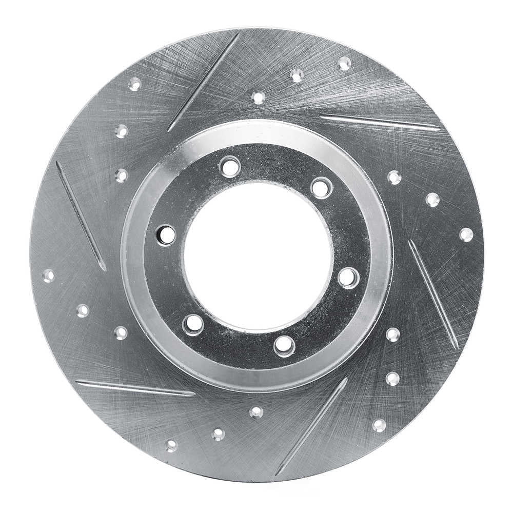 Dynamic Friction Company 631-37004L DFC Brake Rotor - Drilled And Slotted - Silver