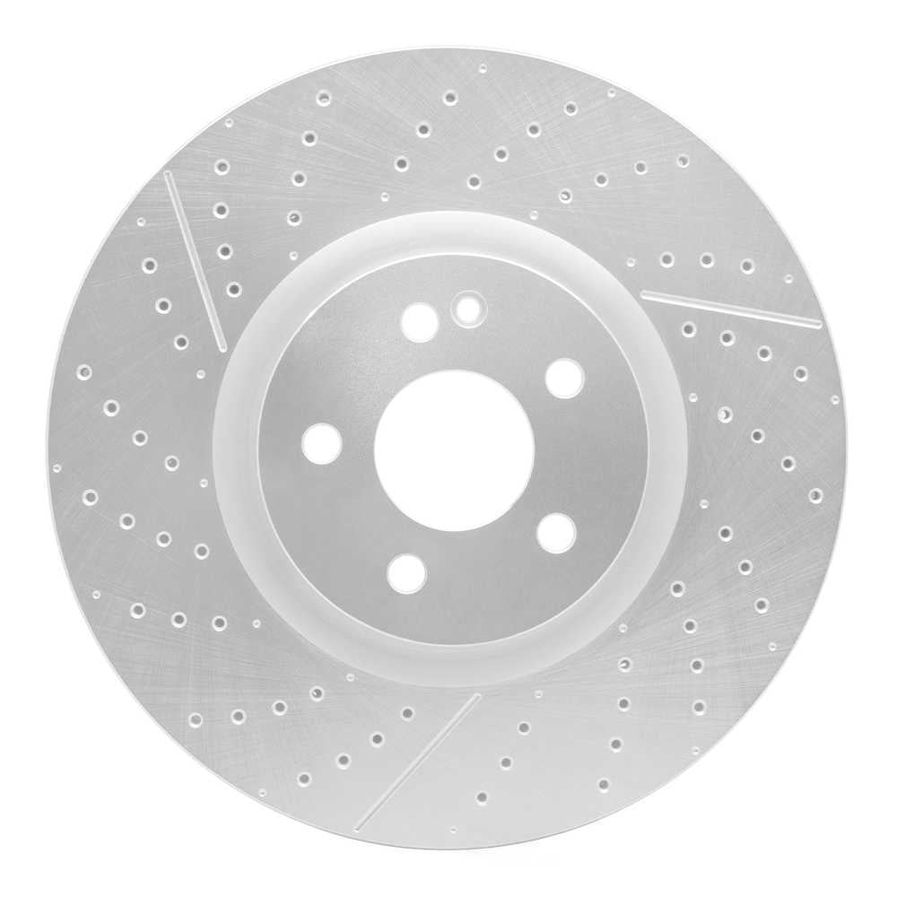 Dynamic Friction Company 631-63151 DFC Brake Rotor - Drilled And Slotted - Silver
