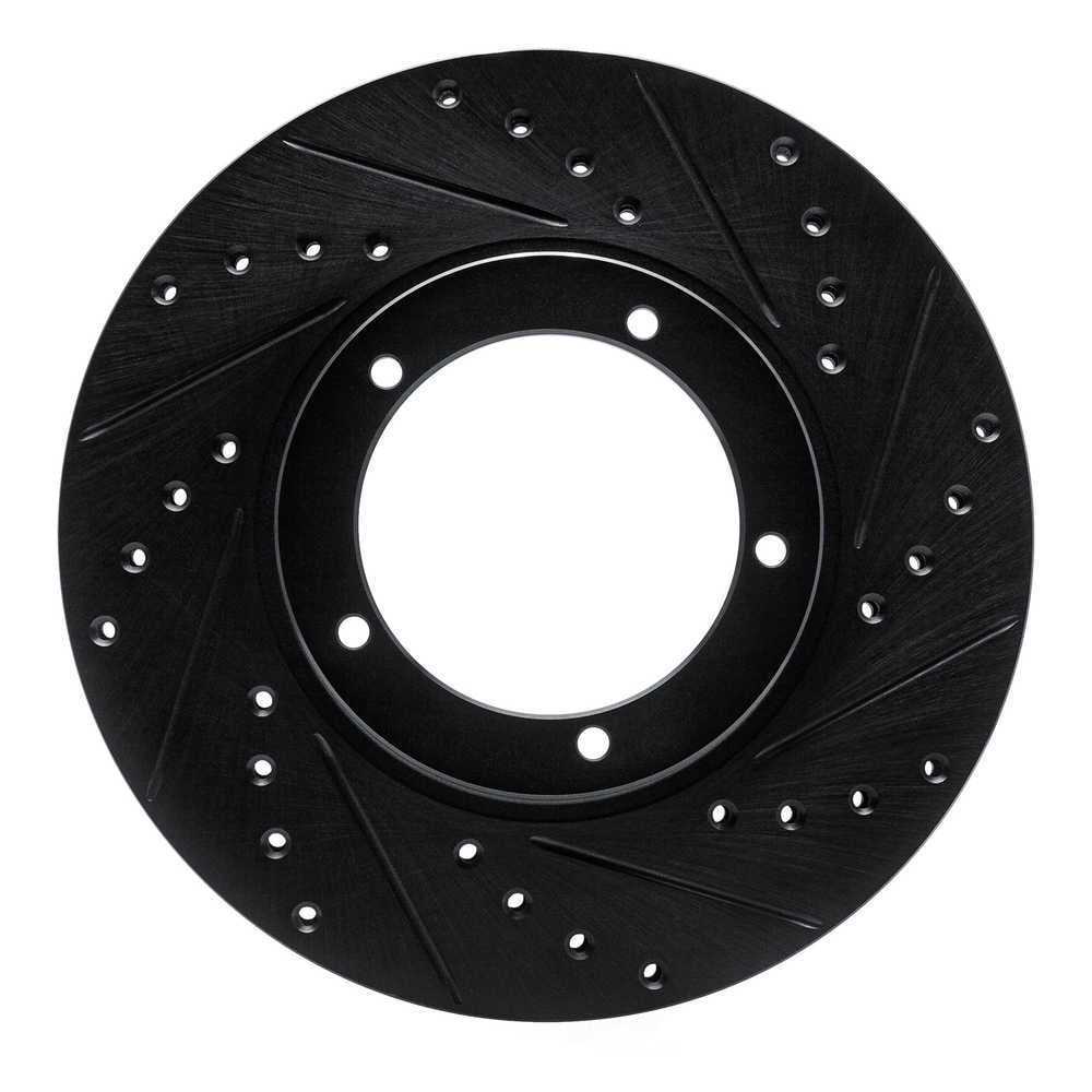 Dynamic Friction Company 633-02001R DFC Brake Rotor - Drilled And Slotted - Black