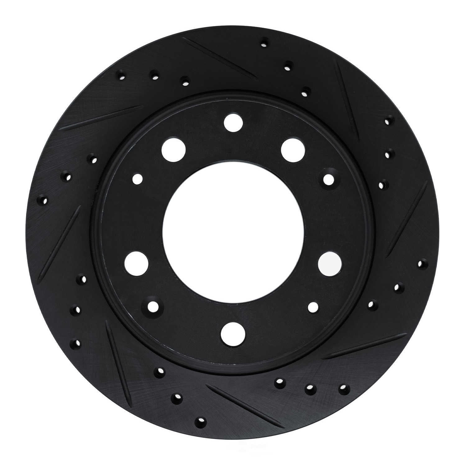 Dynamic Friction Company 633-02002R DFC Brake Rotor - Drilled And Slotted - Black