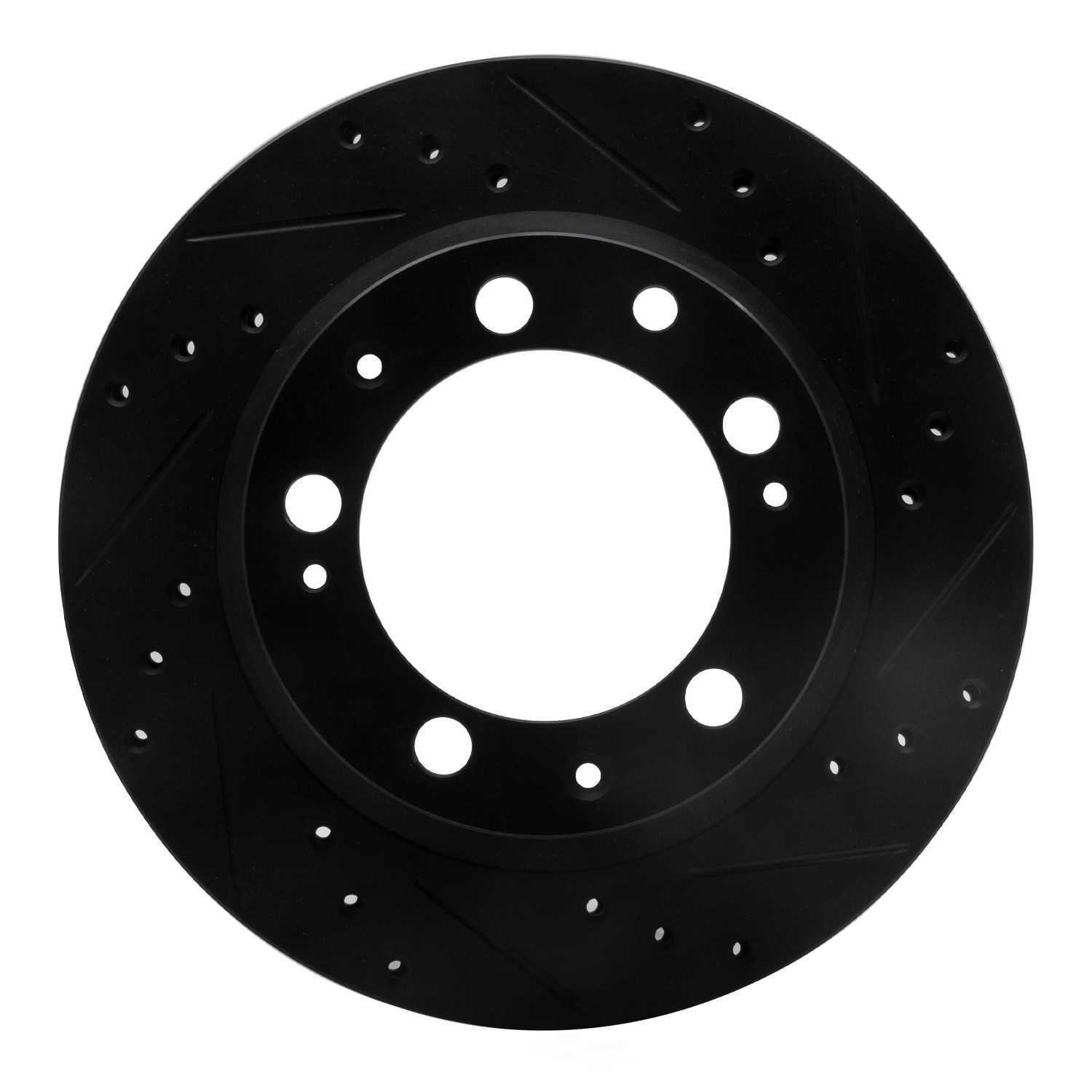 Dynamic Friction Company 633-02006R DFC Brake Rotor - Drilled And Slotted - Black