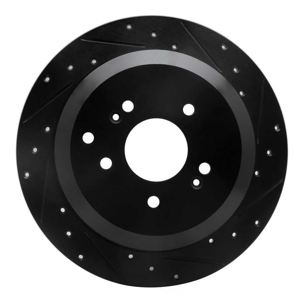 Dynamic Friction Company 633-03048R DFC Brake Rotor - Drilled And Slotted - Black