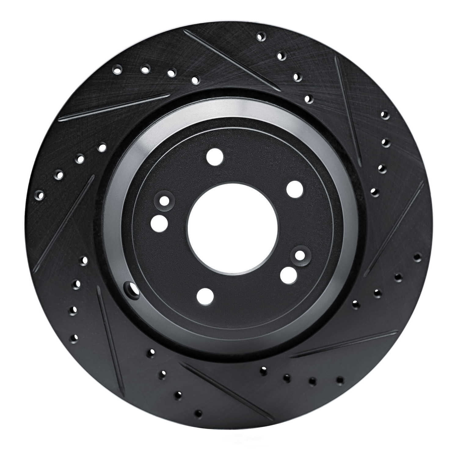 Dynamic Friction Company 633-03056R DFC Brake Rotor - Drilled And Slotted - Black