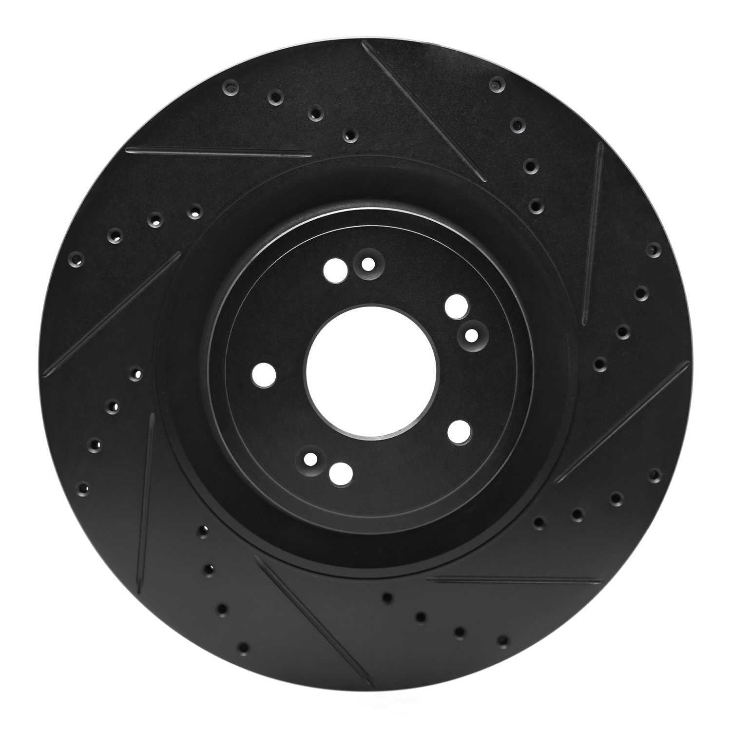Dynamic Friction Company 633-03057R DFC Brake Rotor - Drilled And Slotted - Black