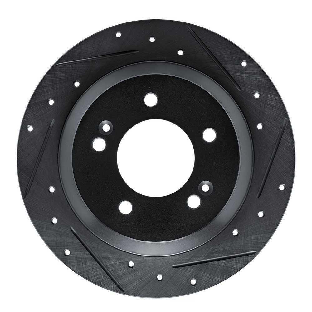 Dynamic Friction Company 633-03059R DFC Brake Rotor - Drilled And Slotted - Black