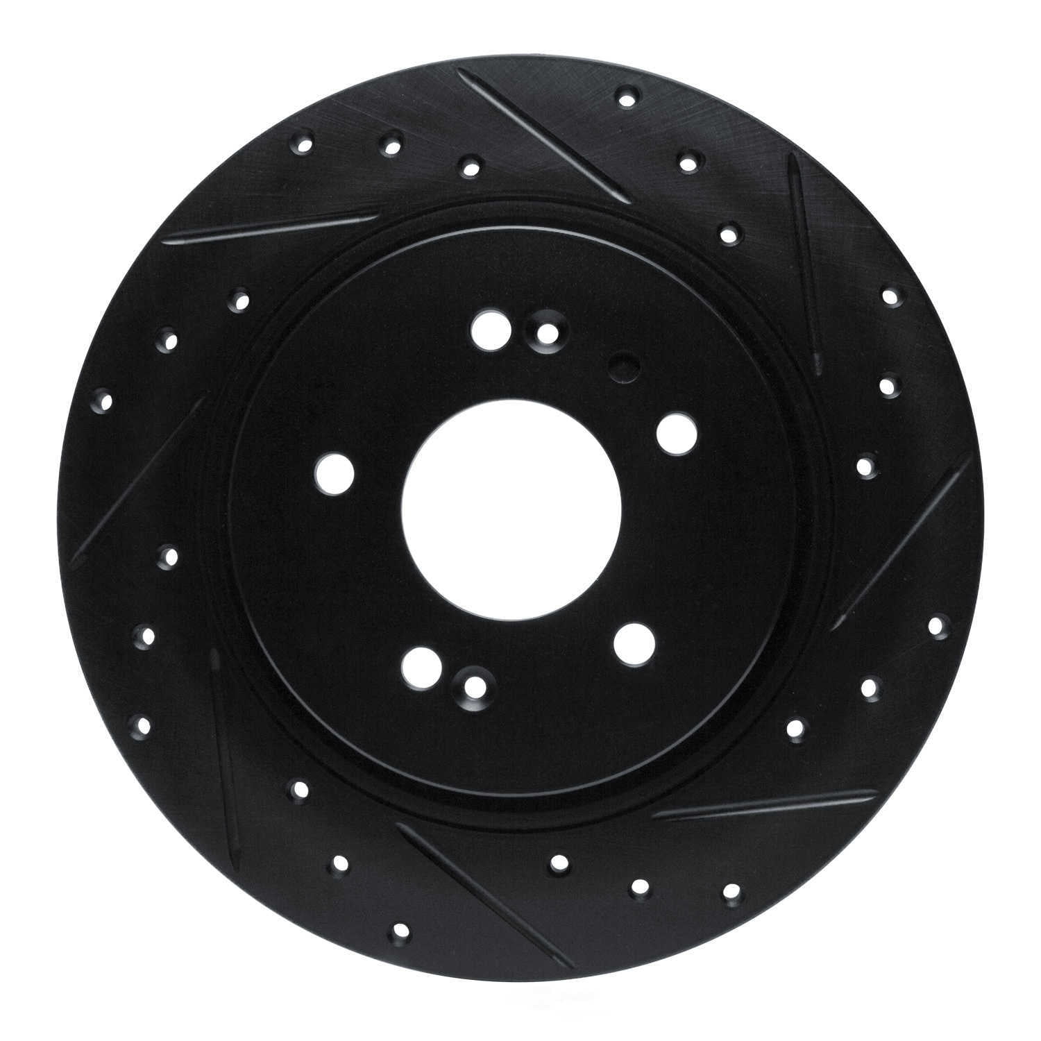 Dynamic Friction Company 633-03060R DFC Brake Rotor - Drilled And Slotted - Black