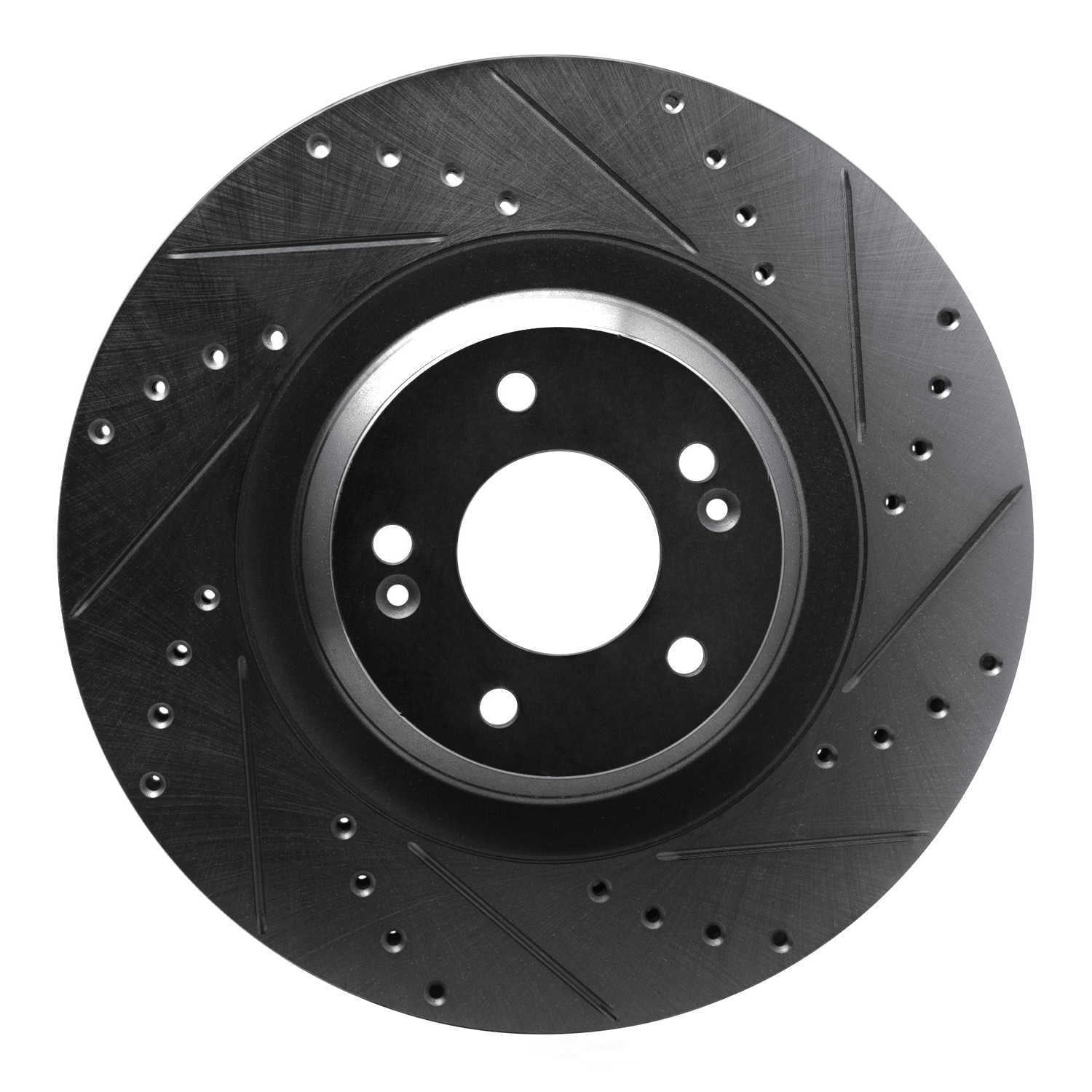 Dynamic Friction Company 633-03061R DFC Brake Rotor - Drilled And Slotted - Black