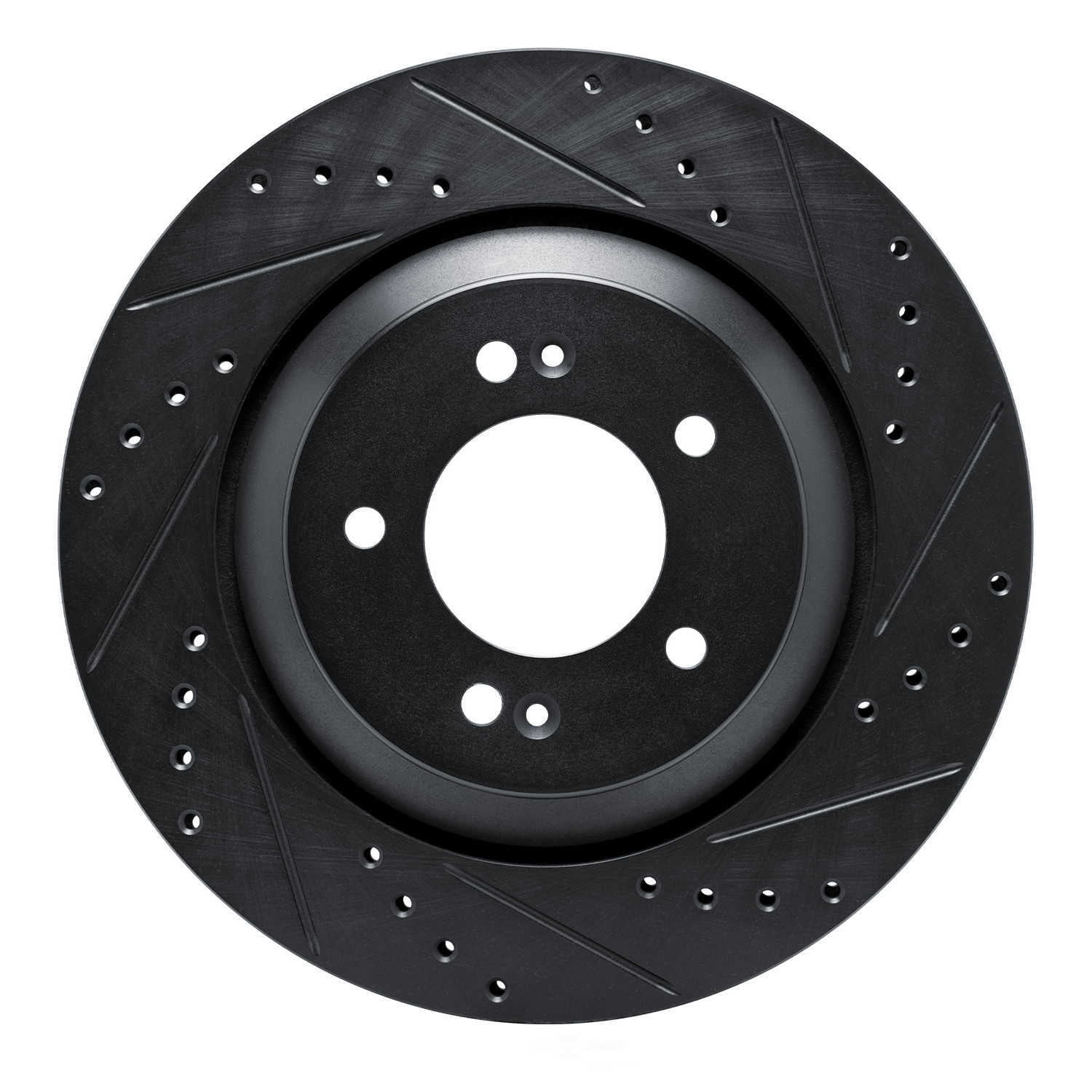 Dynamic Friction Company 633-03062R DFC Brake Rotor - Drilled And Slotted - Black