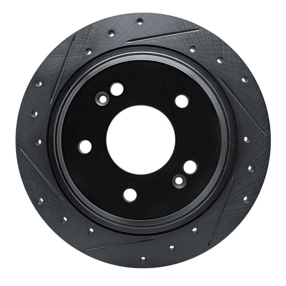 Dynamic Friction Company 633-03063L DFC Brake Rotor - Drilled And Slotted - Black