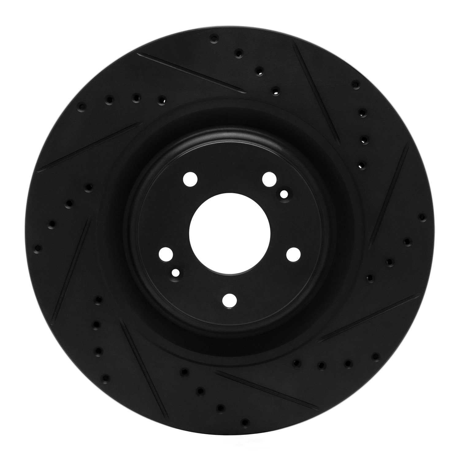 Dynamic Friction Company 633-03070R DFC Brake Rotor - Drilled And Slotted - Black