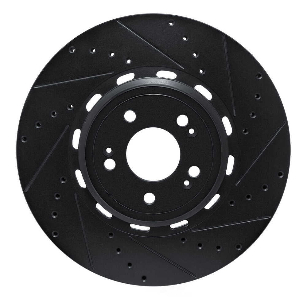 Dynamic Friction Company 633-10006R DFC Brake Rotor - Drilled And Slotted - Black