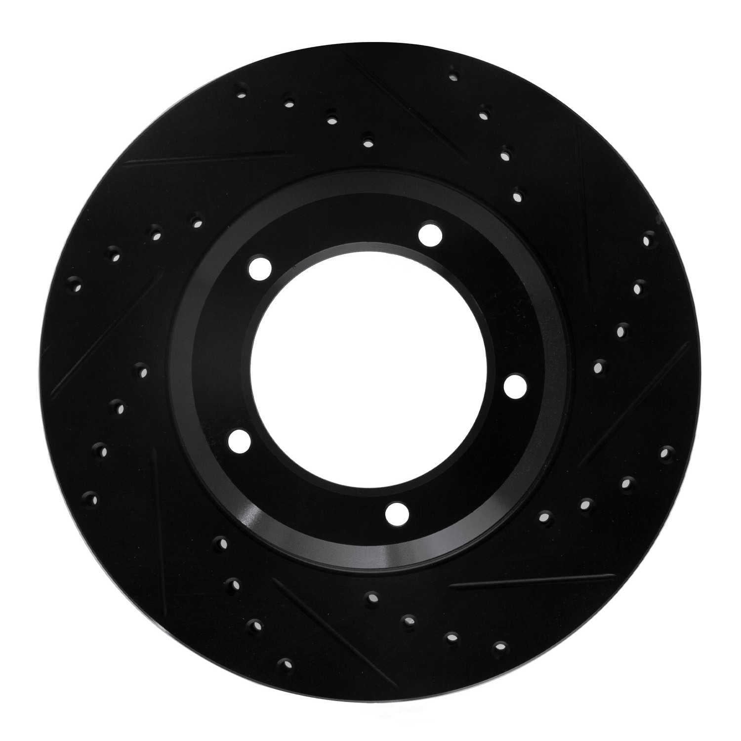 Dynamic Friction Company 633-11001R DFC Brake Rotor - Drilled And Slotted - Black