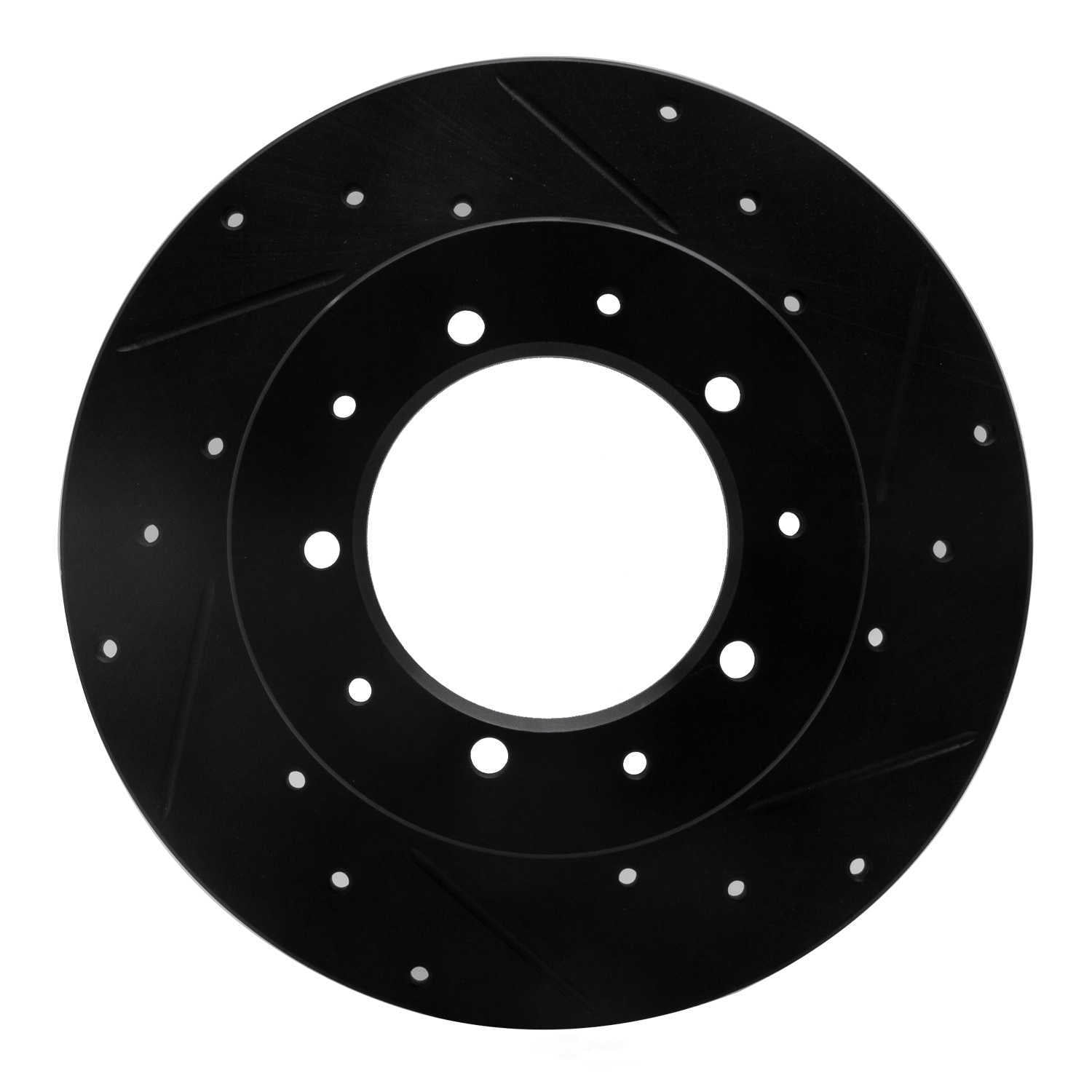 Dynamic Friction Company 633-11002R DFC Brake Rotor - Drilled And Slotted - Black