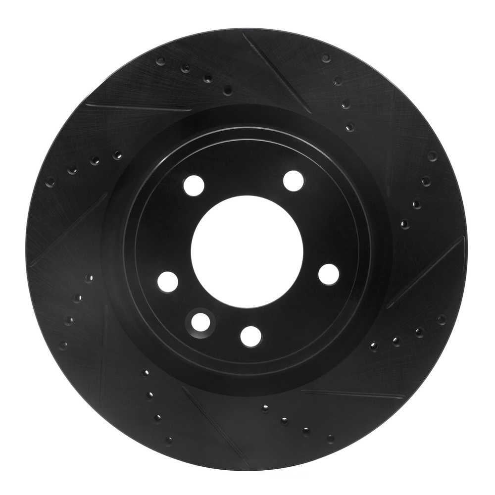 Dynamic Friction Company 633-11031R DFC Brake Rotor - Drilled And Slotted - Black