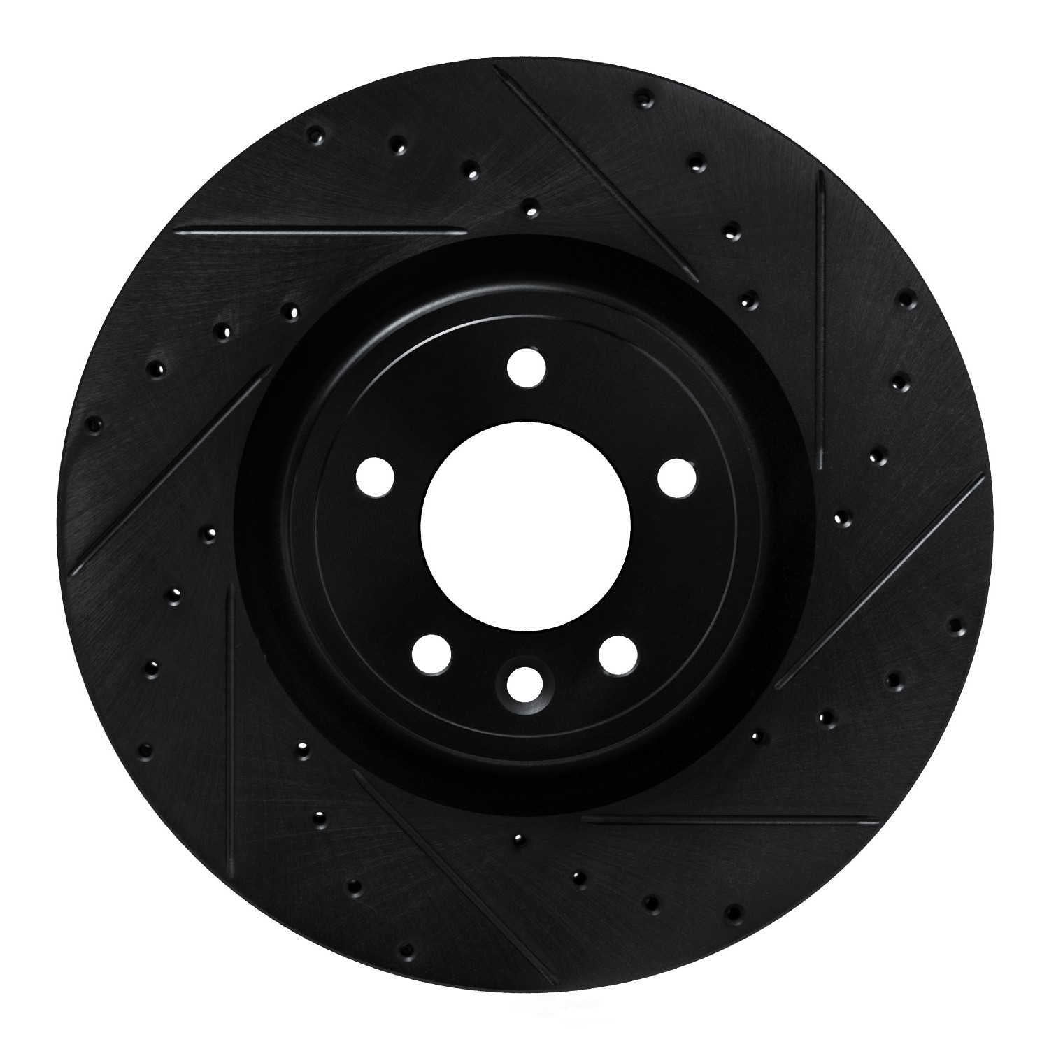 Dynamic Friction Company 633-11032R DFC Brake Rotor - Drilled And Slotted - Black