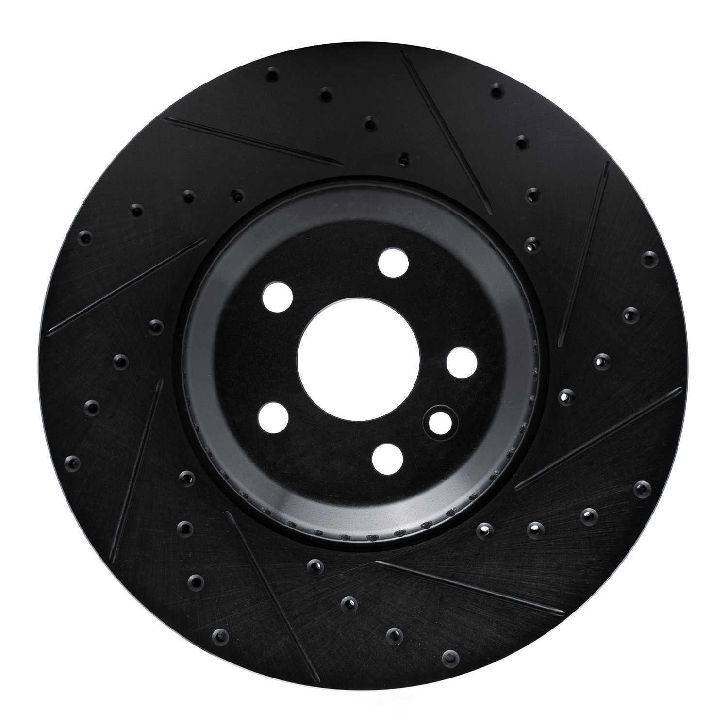 Dynamic Friction Company 633-11033R DFC Brake Rotor - Drilled And Slotted - Black