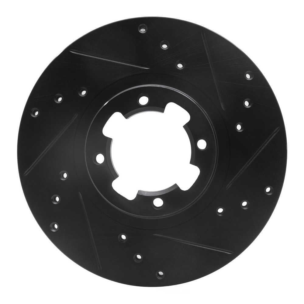 Dynamic Friction Company 633-13000R DFC Brake Rotor - Drilled And Slotted - Black