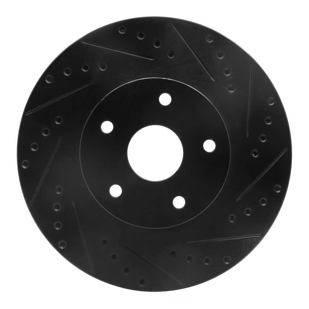 Dynamic Friction Company 633-13011R DFC Brake Rotor - Drilled And Slotted - Black