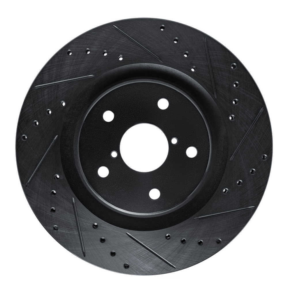 Dynamic Friction Company 633-13049R DFC Brake Rotor - Drilled And Slotted - Black