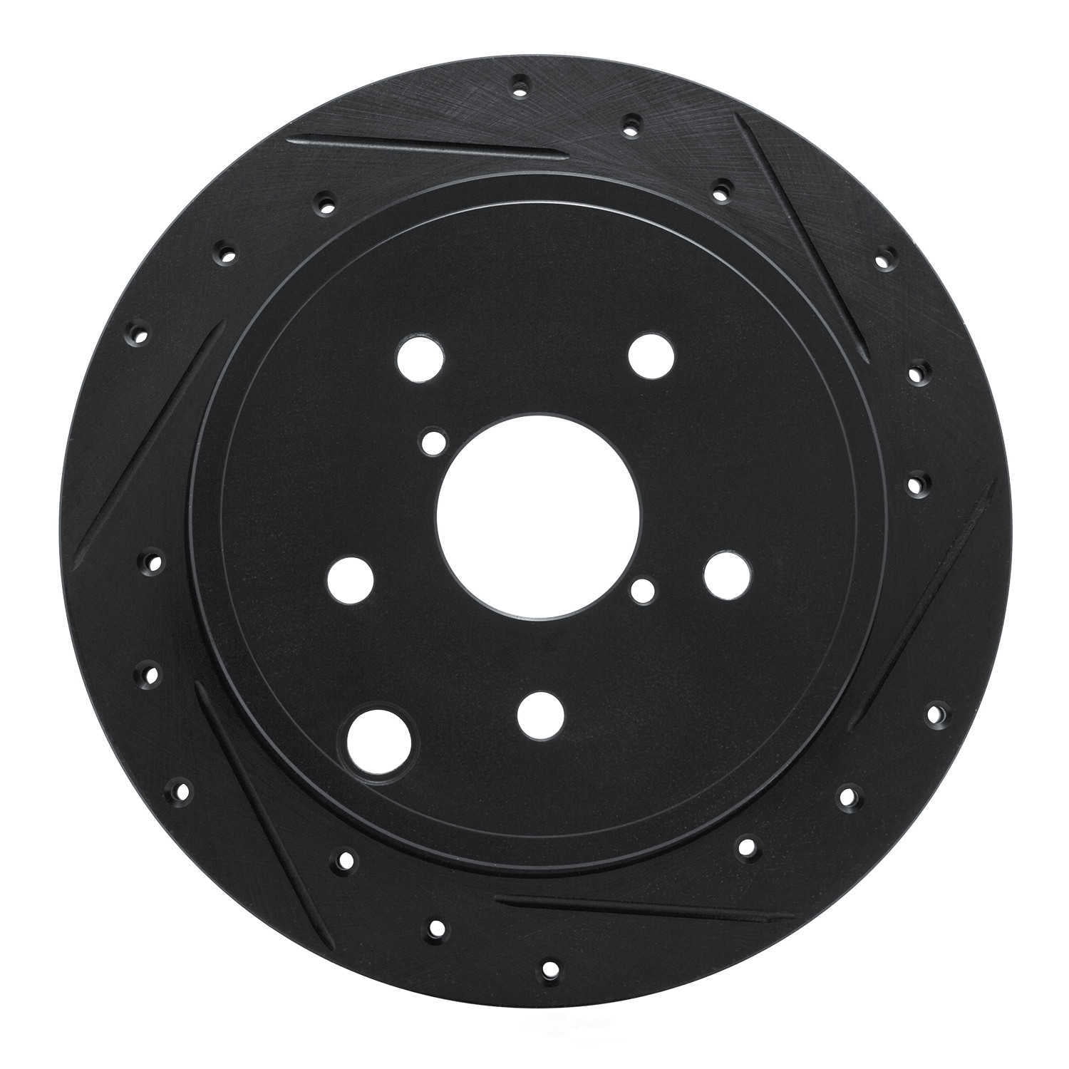 Dynamic Friction Company 633-13050R DFC Brake Rotor - Drilled And Slotted - Black