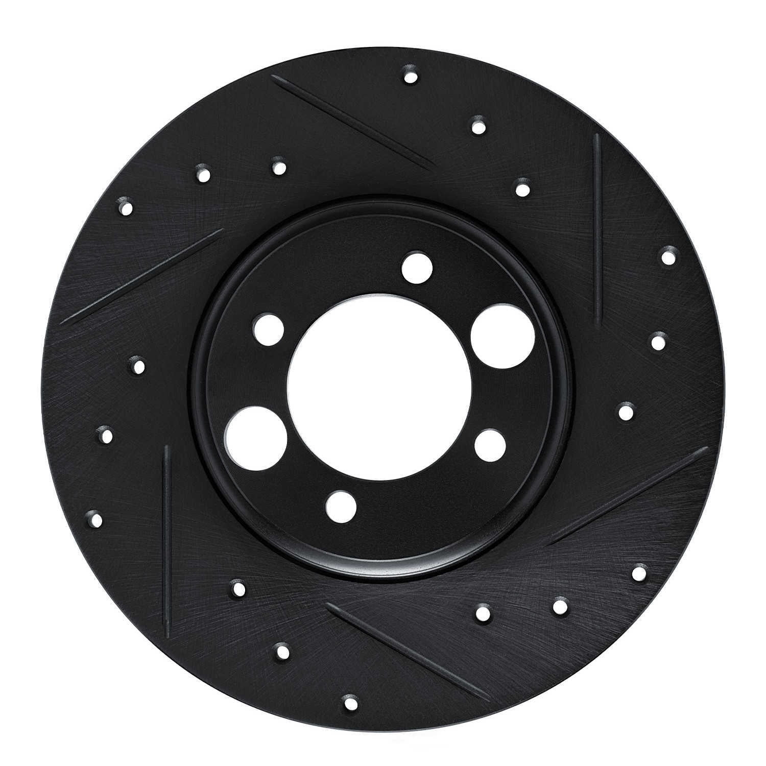 Dynamic Friction Company 633-20000R DFC Brake Rotor - Drilled And Slotted - Black