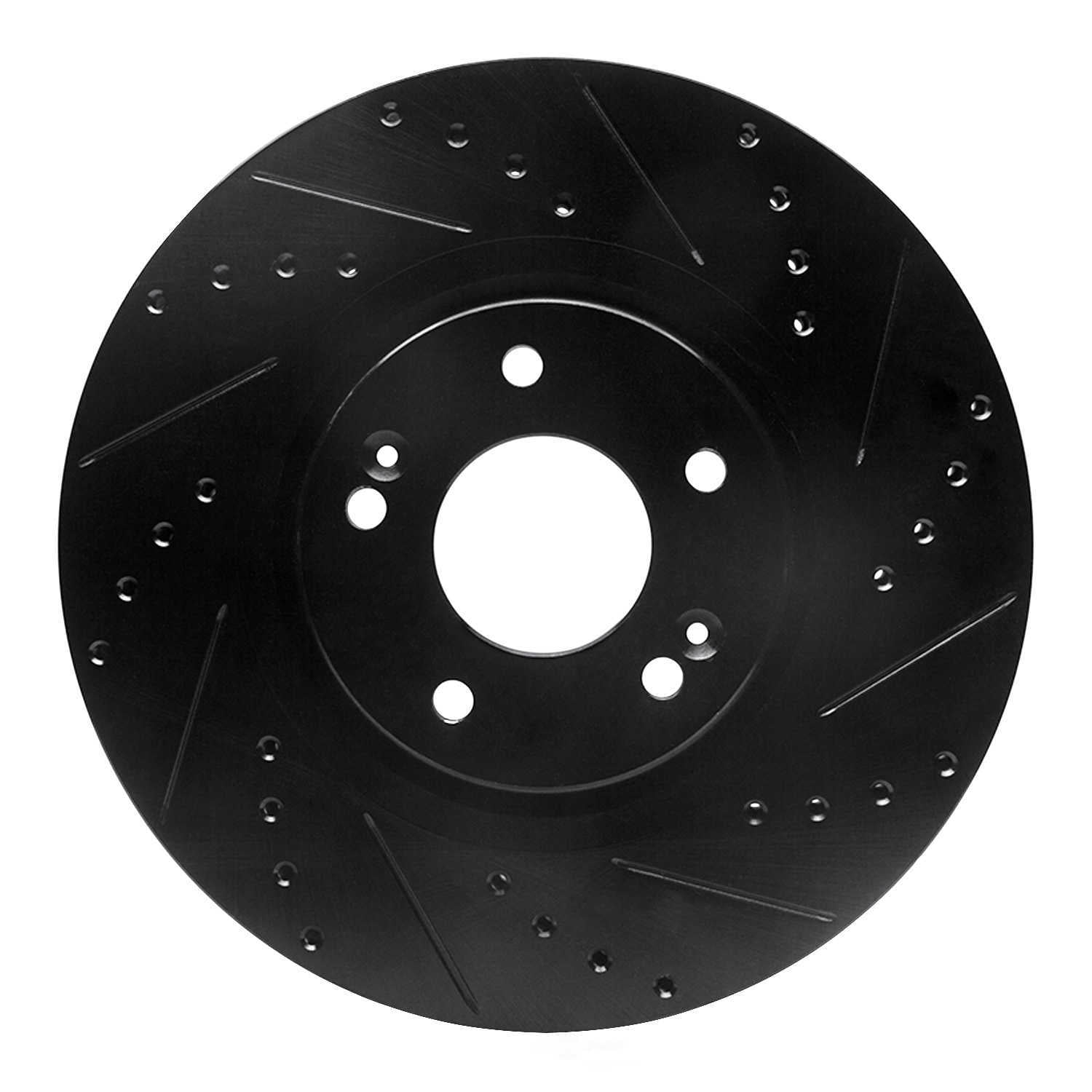 Dynamic Friction Company 633-21031R DFC Brake Rotor - Drilled And Slotted - Black