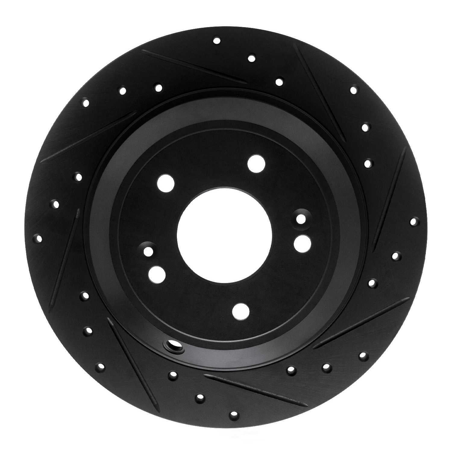Dynamic Friction Company 633-21041R DFC Brake Rotor - Drilled And Slotted - Black