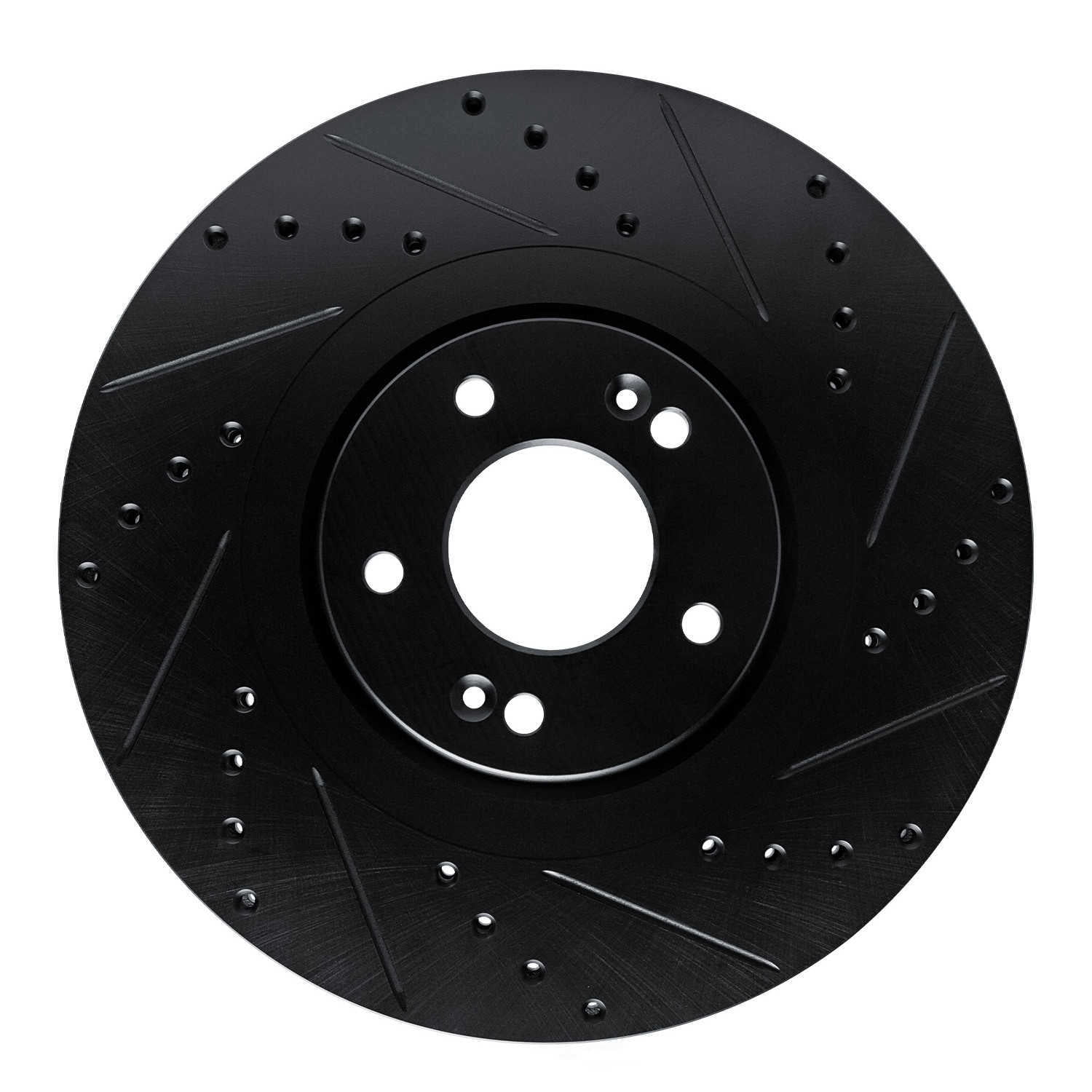 Dynamic Friction Company 633-21044R DFC Brake Rotor - Drilled And Slotted - Black