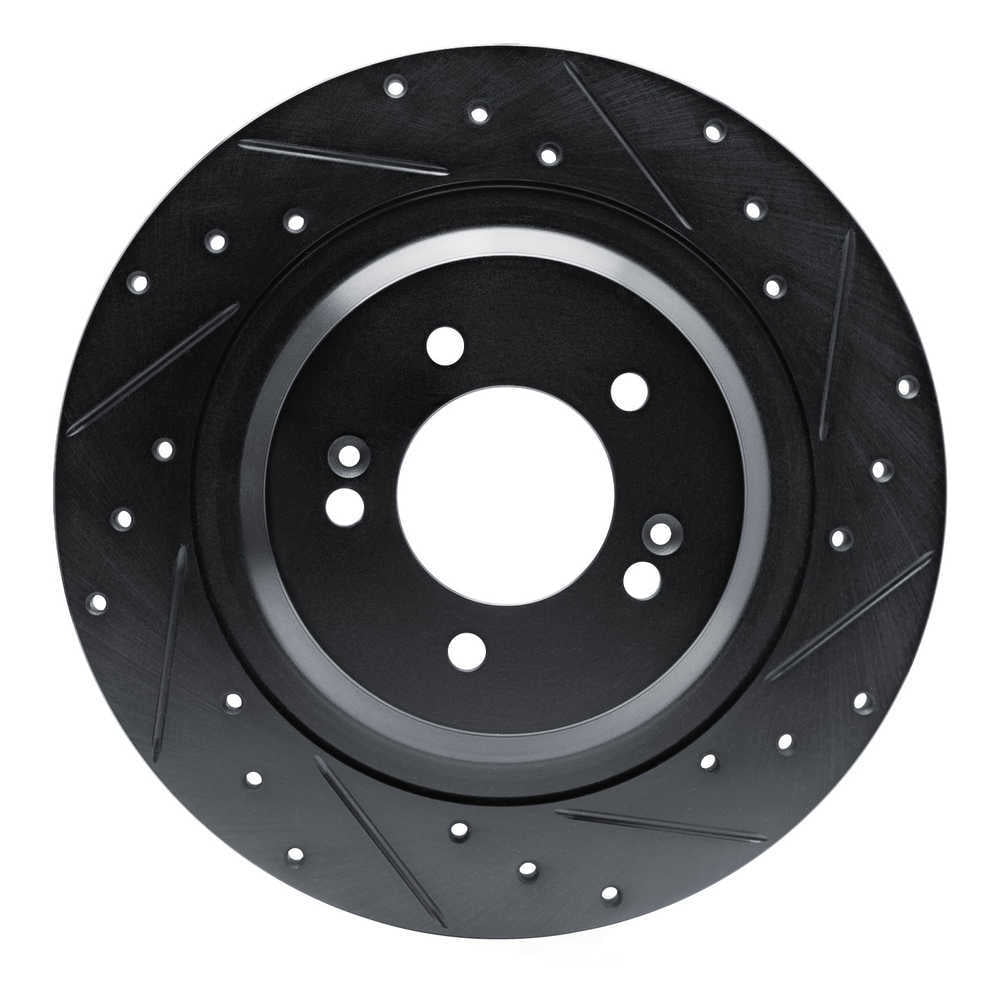 Dynamic Friction Company 633-21049R DFC Brake Rotor - Drilled And Slotted - Black