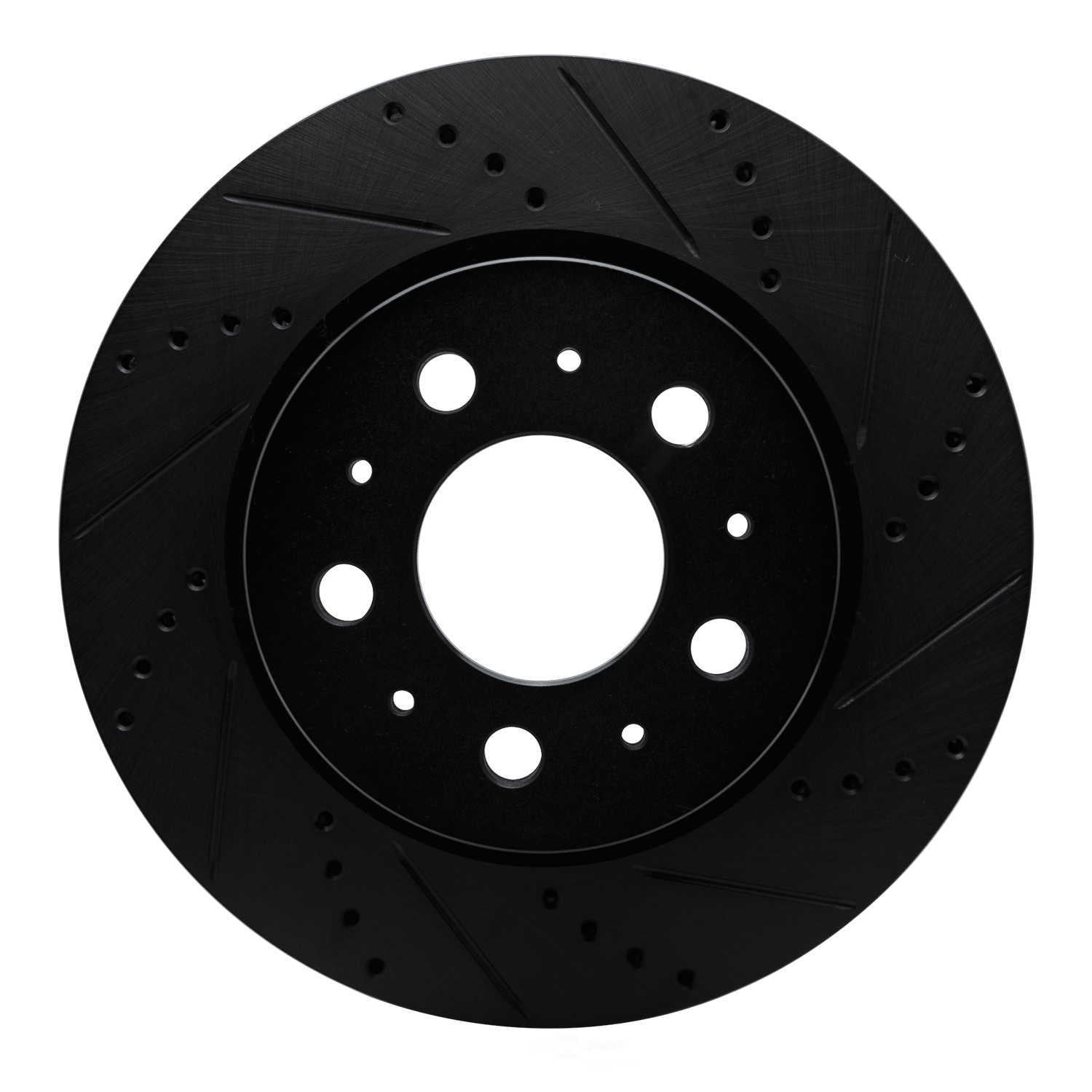 Dynamic Friction Company 633-26002R DFC Brake Rotor - Drilled And Slotted - Black