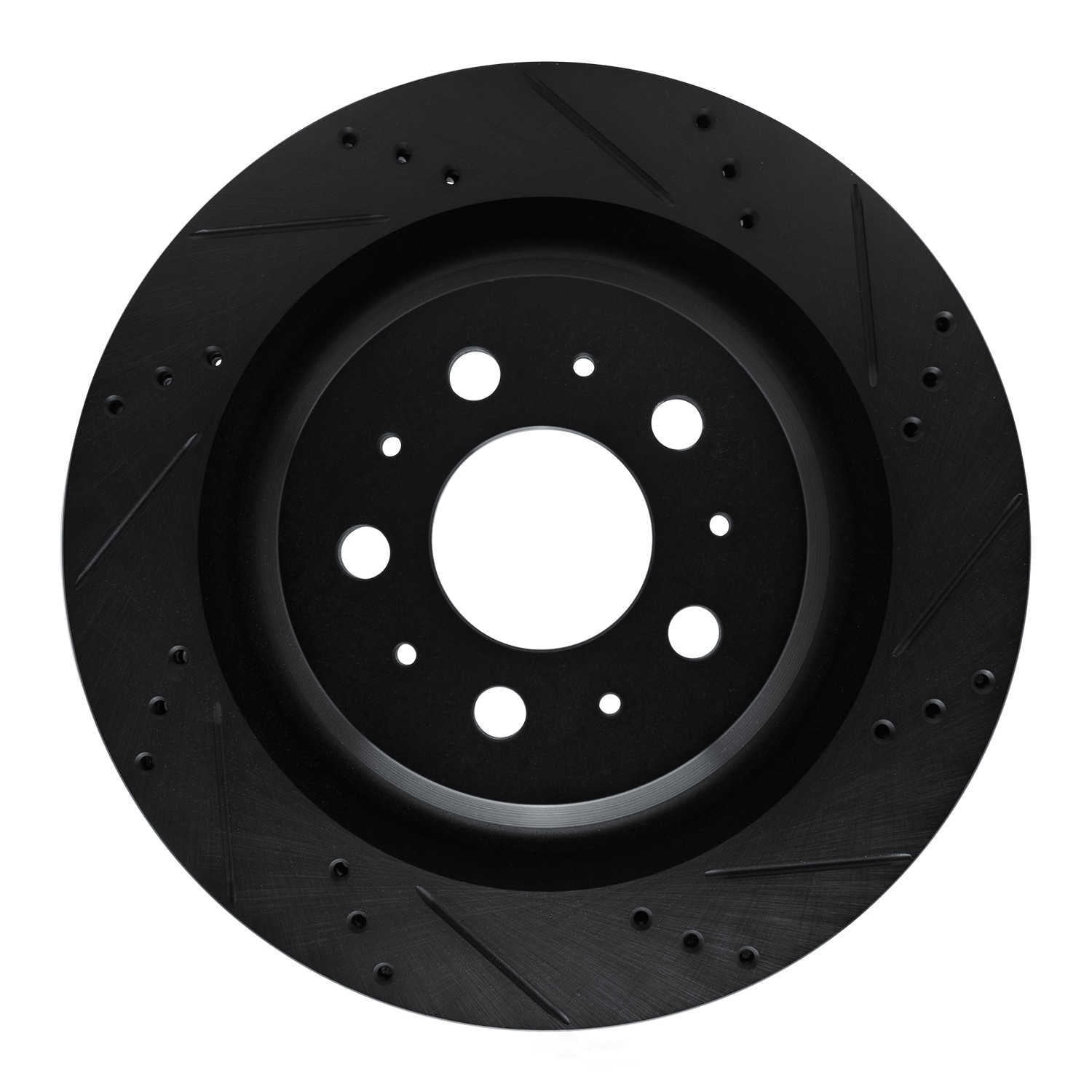 Dynamic Friction Company 633-26003R DFC Brake Rotor - Drilled And Slotted - Black
