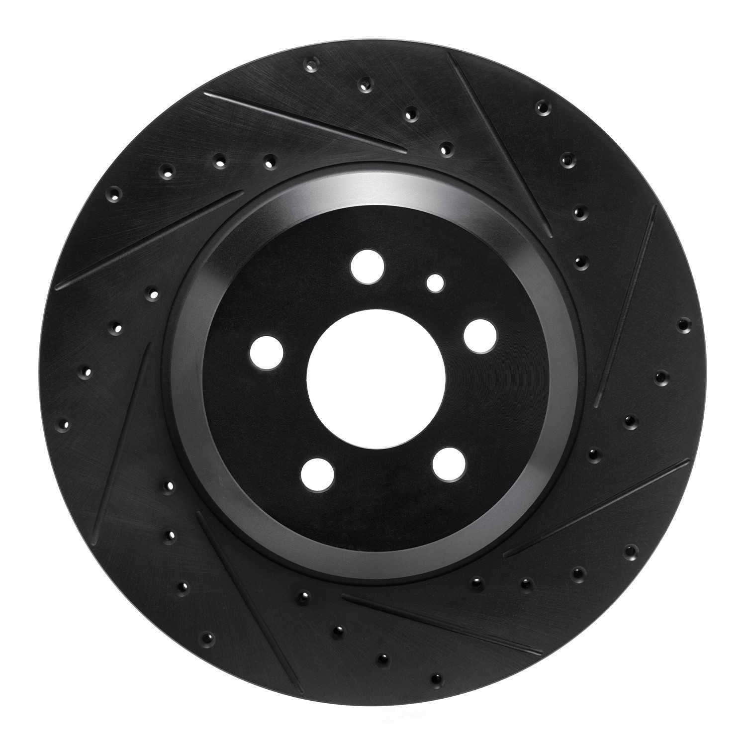 Dynamic Friction Company 633-26004R DFC Brake Rotor - Drilled And Slotted - Black