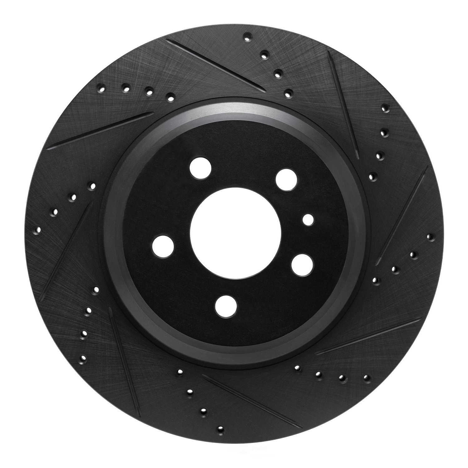 Dynamic Friction Company 633-26005R DFC Brake Rotor - Drilled And Slotted - Black