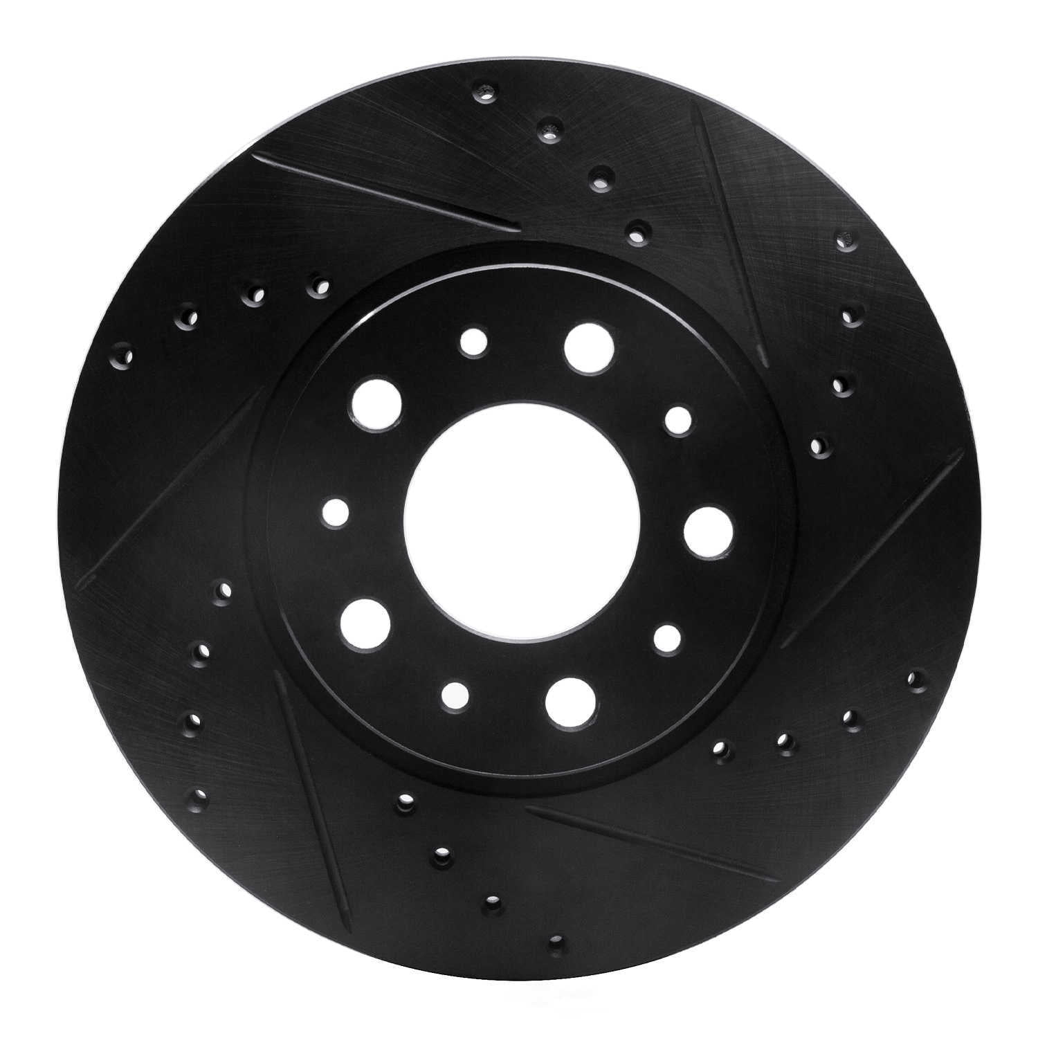 Dynamic Friction Company 633-27015R DFC Brake Rotor - Drilled And Slotted - Black