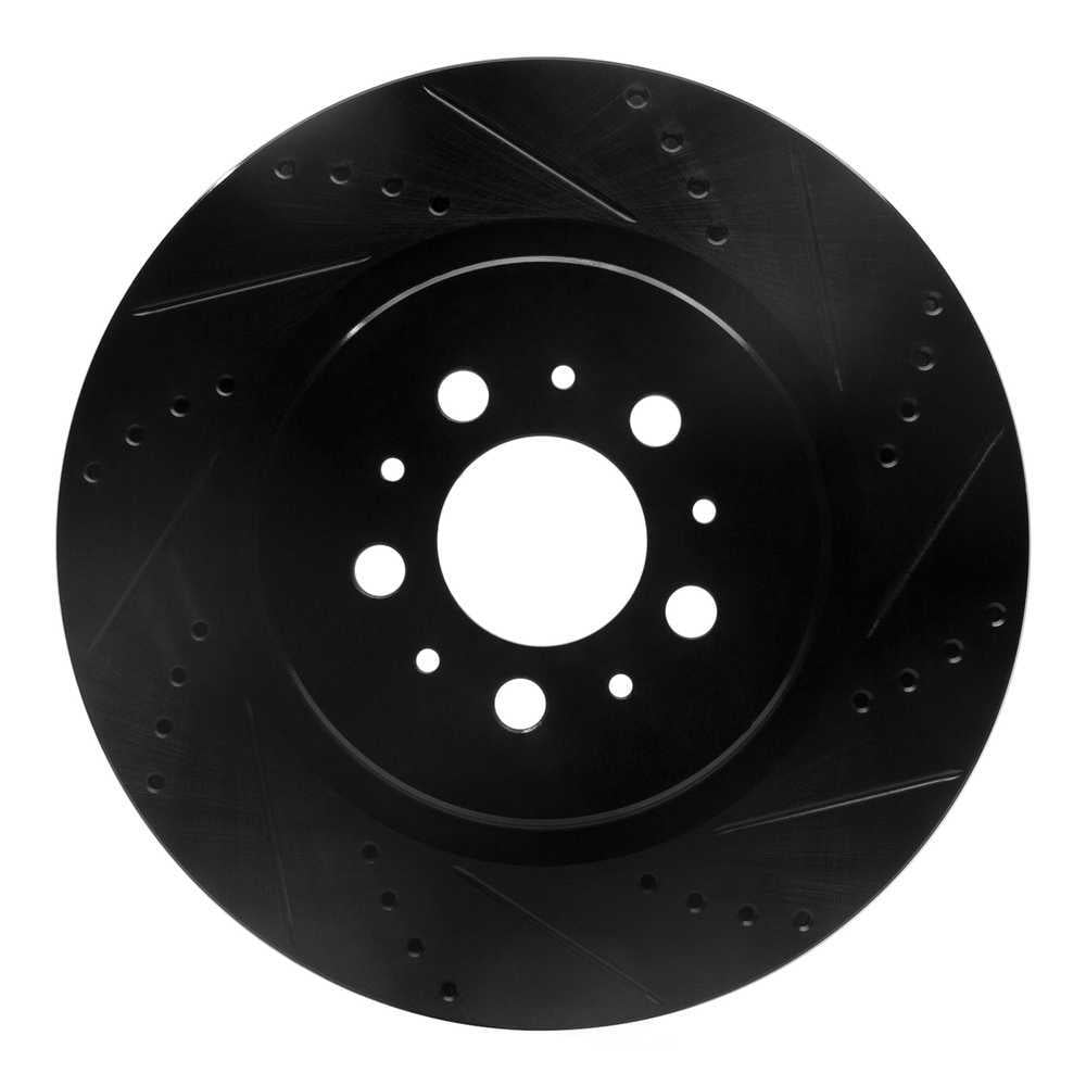 Dynamic Friction Company 633-27032R DFC Brake Rotor - Drilled And Slotted - Black