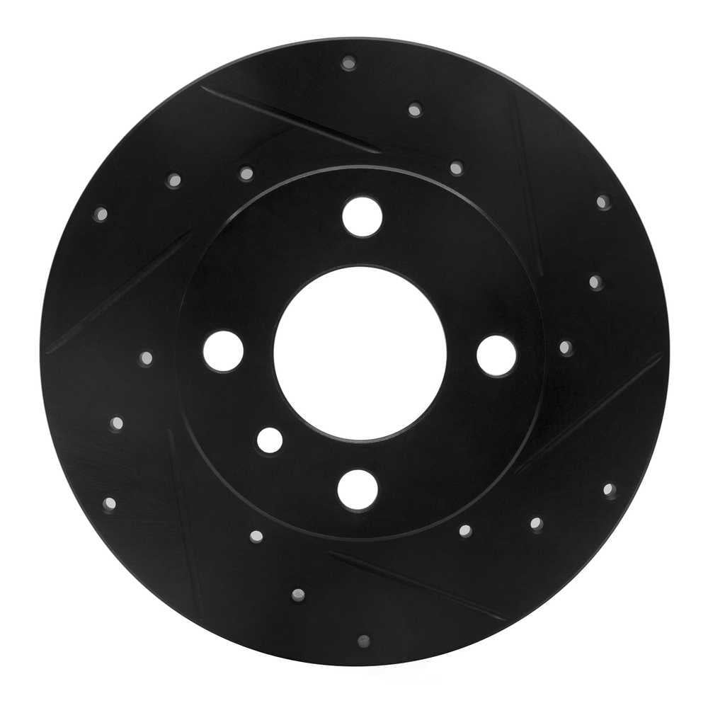 Dynamic Friction Company 633-31006R DFC Brake Rotor - Drilled And Slotted - Black