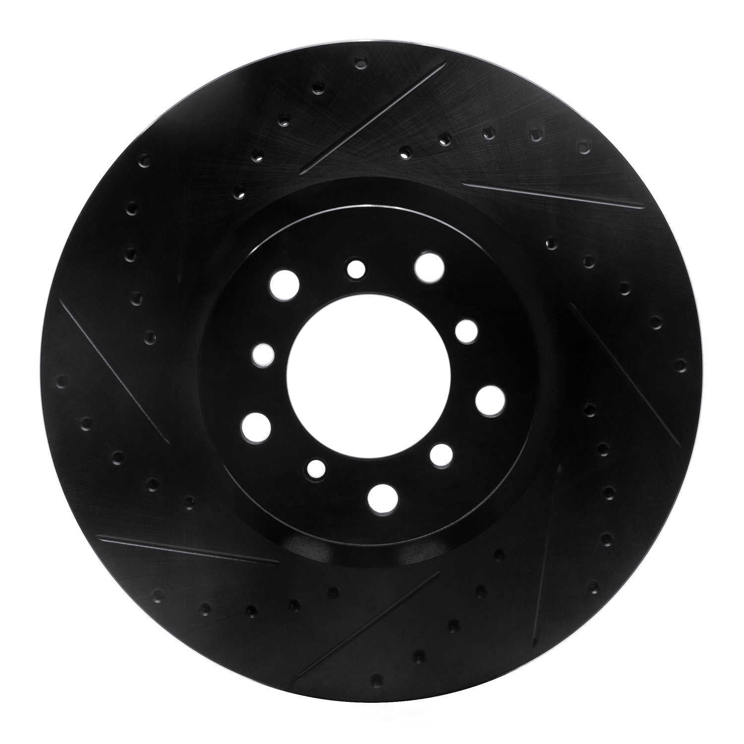 Dynamic Friction Company 633-31057D DFC Brake Rotor - Drilled And Slotted - Black