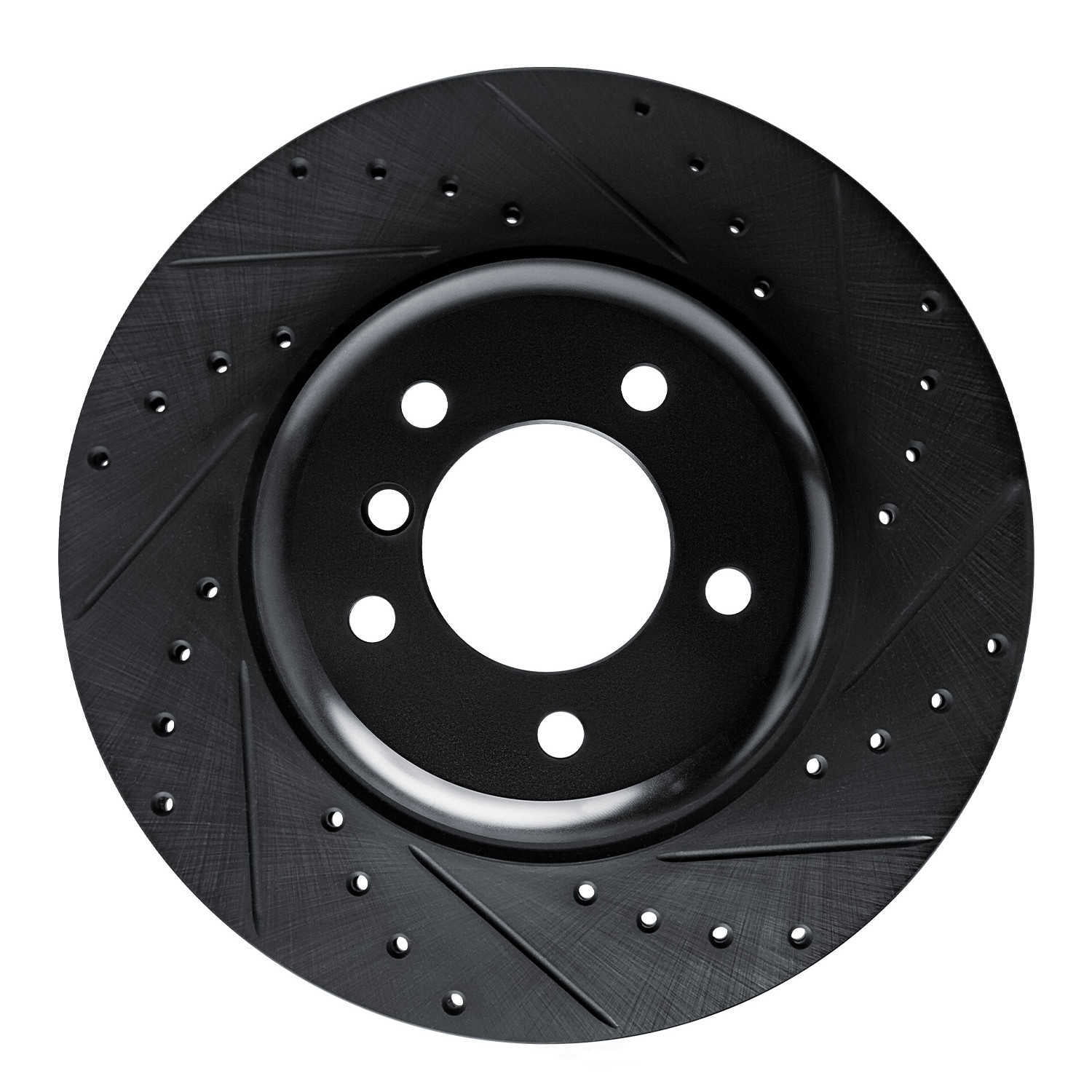 Dynamic Friction Company 633-31096R DFC Brake Rotor - Drilled And Slotted - Black