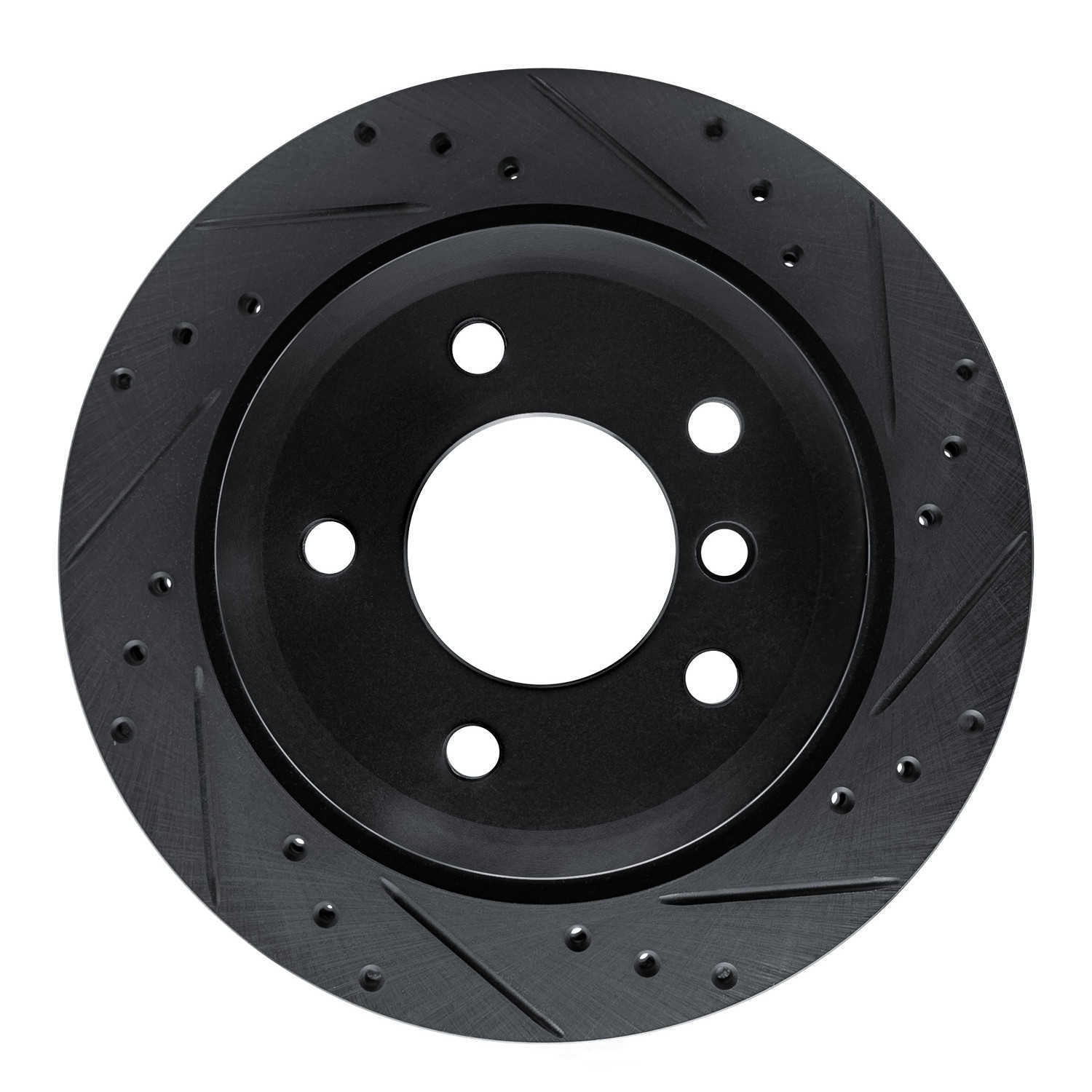 Dynamic Friction Company 633-31098R DFC Brake Rotor - Drilled And Slotted - Black