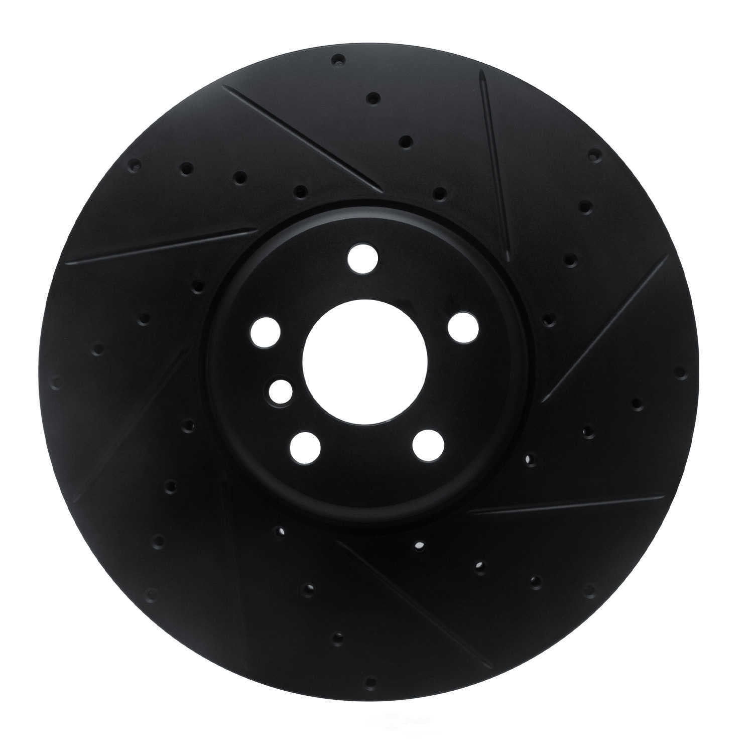 Dynamic Friction Company 633-31131D DFC Brake Rotor - Drilled And Slotted - Black