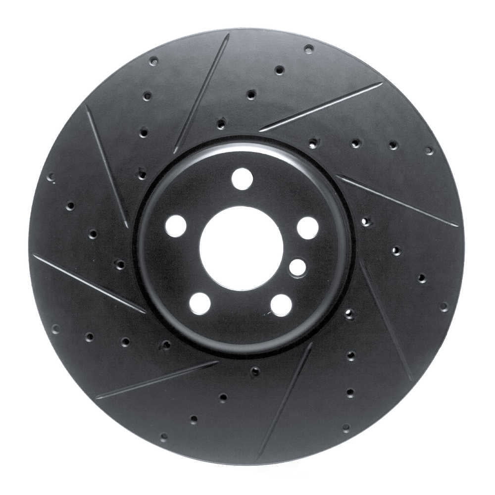 Dynamic Friction Company 633-31132D DFC Brake Rotor - Drilled And Slotted - Black