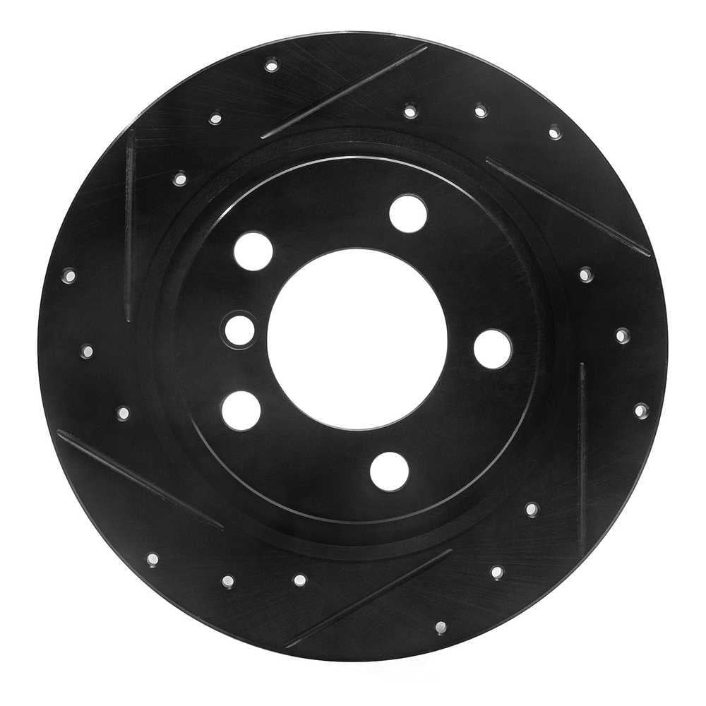 Dynamic Friction Company 633-32012L DFC Brake Rotor - Drilled And Slotted - Black