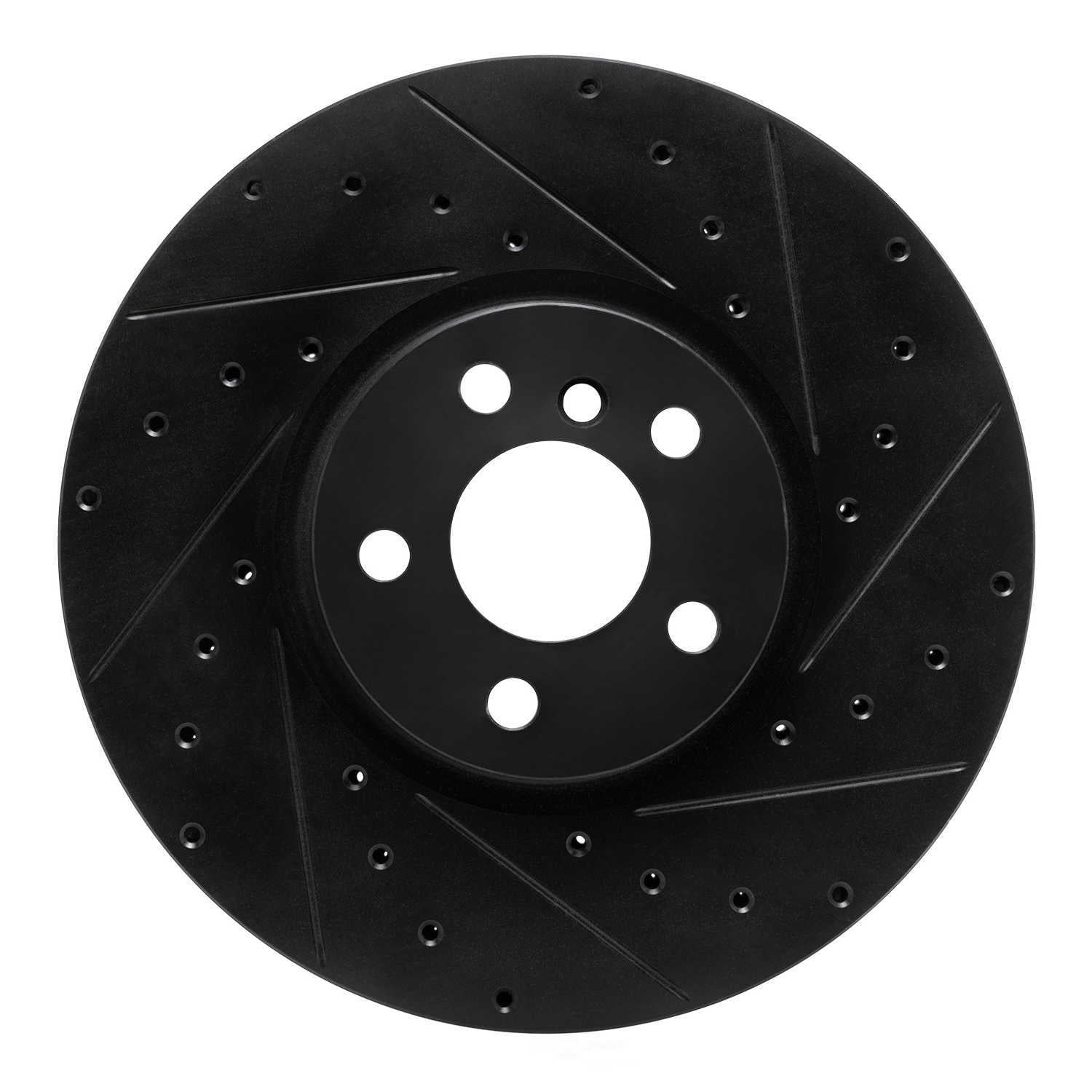 Dynamic Friction Company 633-32020R DFC Brake Rotor - Drilled And Slotted - Black