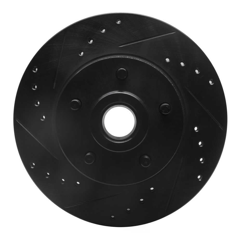 Dynamic Friction Company 633-39000L DFC Brake Rotor - Drilled And Slotted - Black